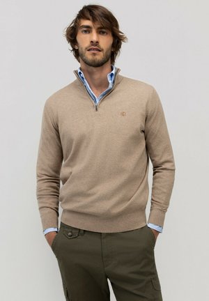 El Ganso, JERSEY BÁSICO CUELLO CAMIONERO - Jersey de punto - beige