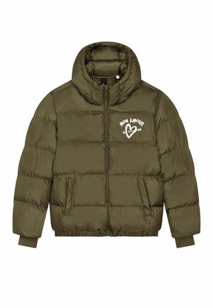 EMBROIDERY UNISEX PUFFER  - Giacca invernale - khaki