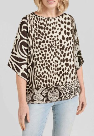 Luisa Viola CASACCA CAFTANO - Maglietta a manica lunga - marrone