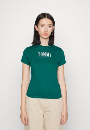 ESSENTIAL LOGO - Triko s potiskem - dark turf green