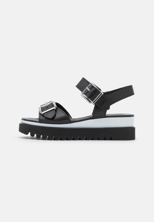 Plateausandalette - black