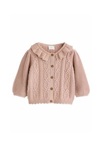 Next - REGULAR FIT - FRILL COLLAR  - Neuletakki - pink Pienoiskuva 1