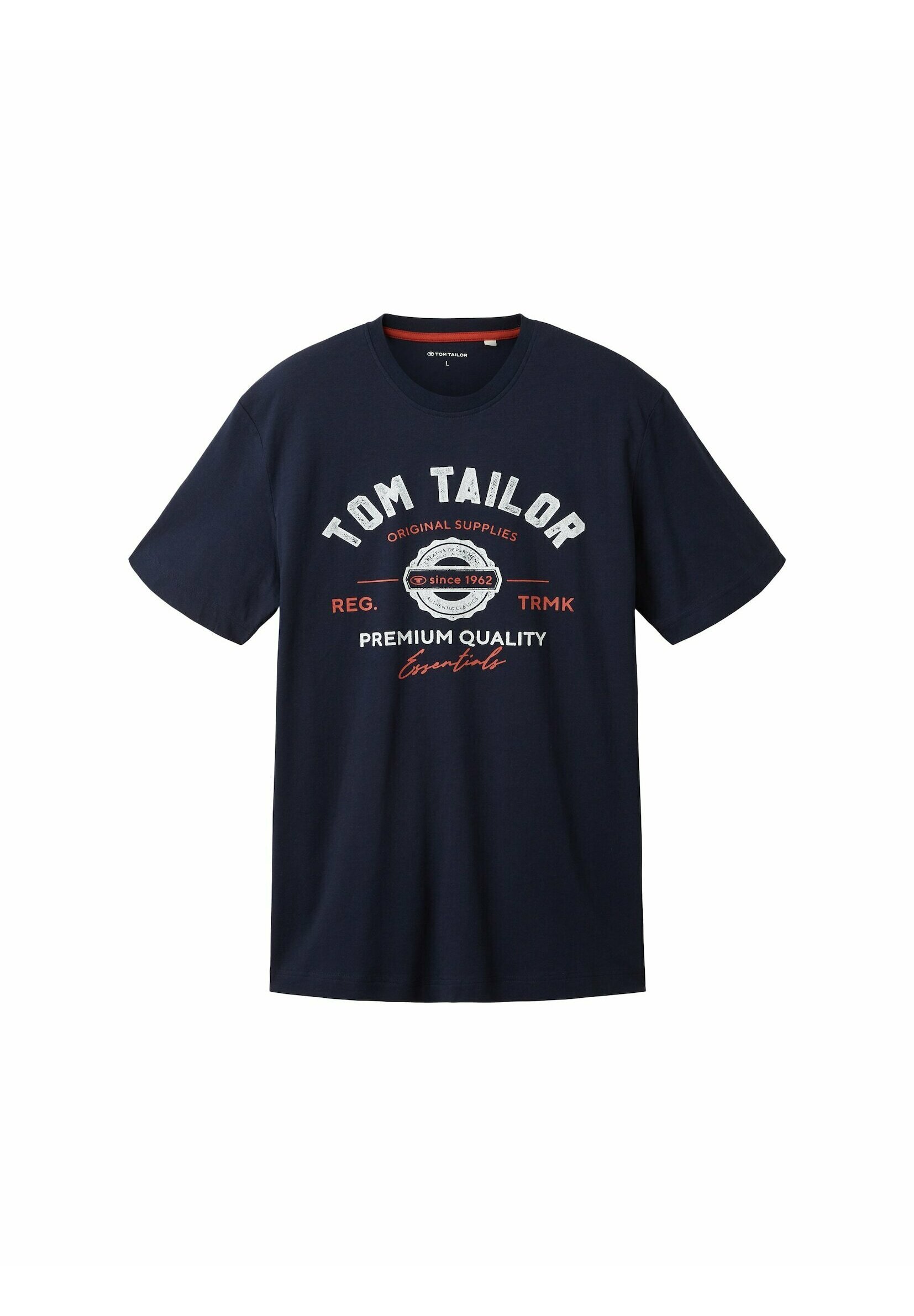 TOM TAILOR LOGO TEE - T-Shirt print - sky captain blue