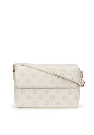 WITH EMBOSSED SIGNATURE - Sac bandoulière - beige