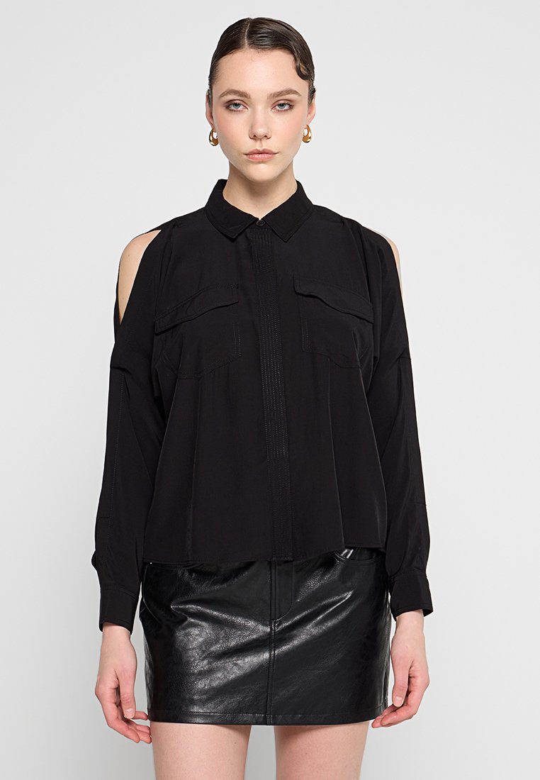 DKNY Overhemdblouse zwart DKNY Overhemdblouse zwart