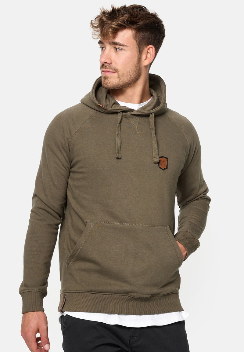 INDICODE JEANS - LITCHAM - Kapuzenpullover - army, Vergrößern