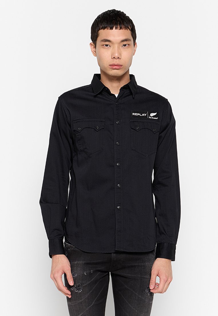 Replay Overhemd zwart Replay Overhemd zwart