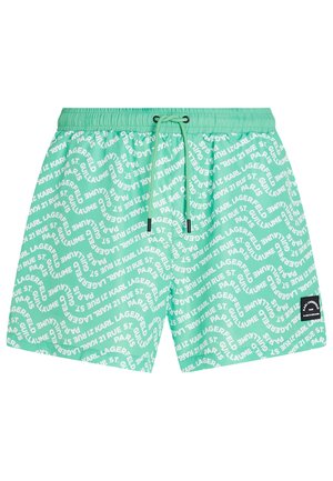 KARL LAGERFELD WAVE  - Badeshorts - wave all over print summer green