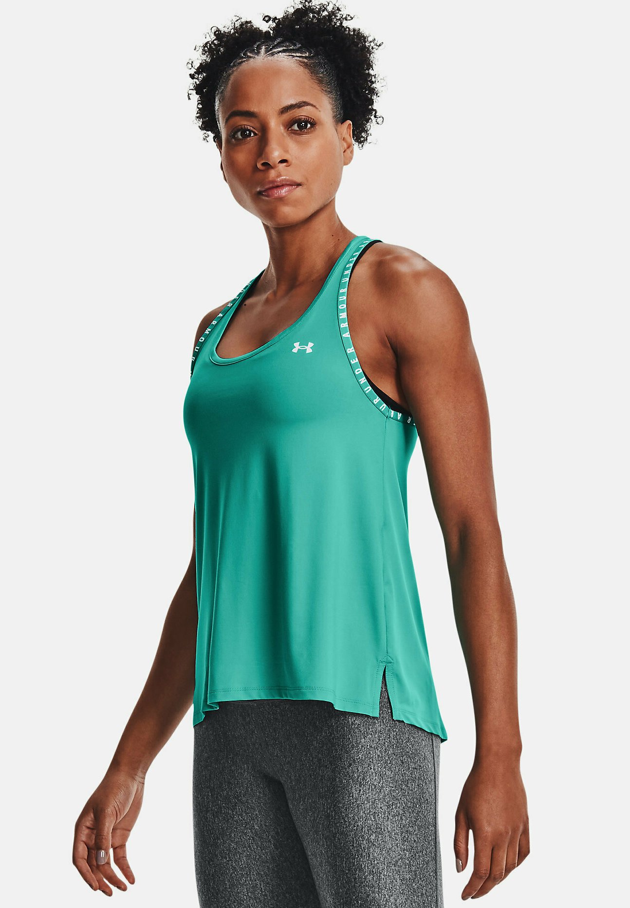 Armour KNOCKOUT - Top - teal/azul petróleo - Zalando.es