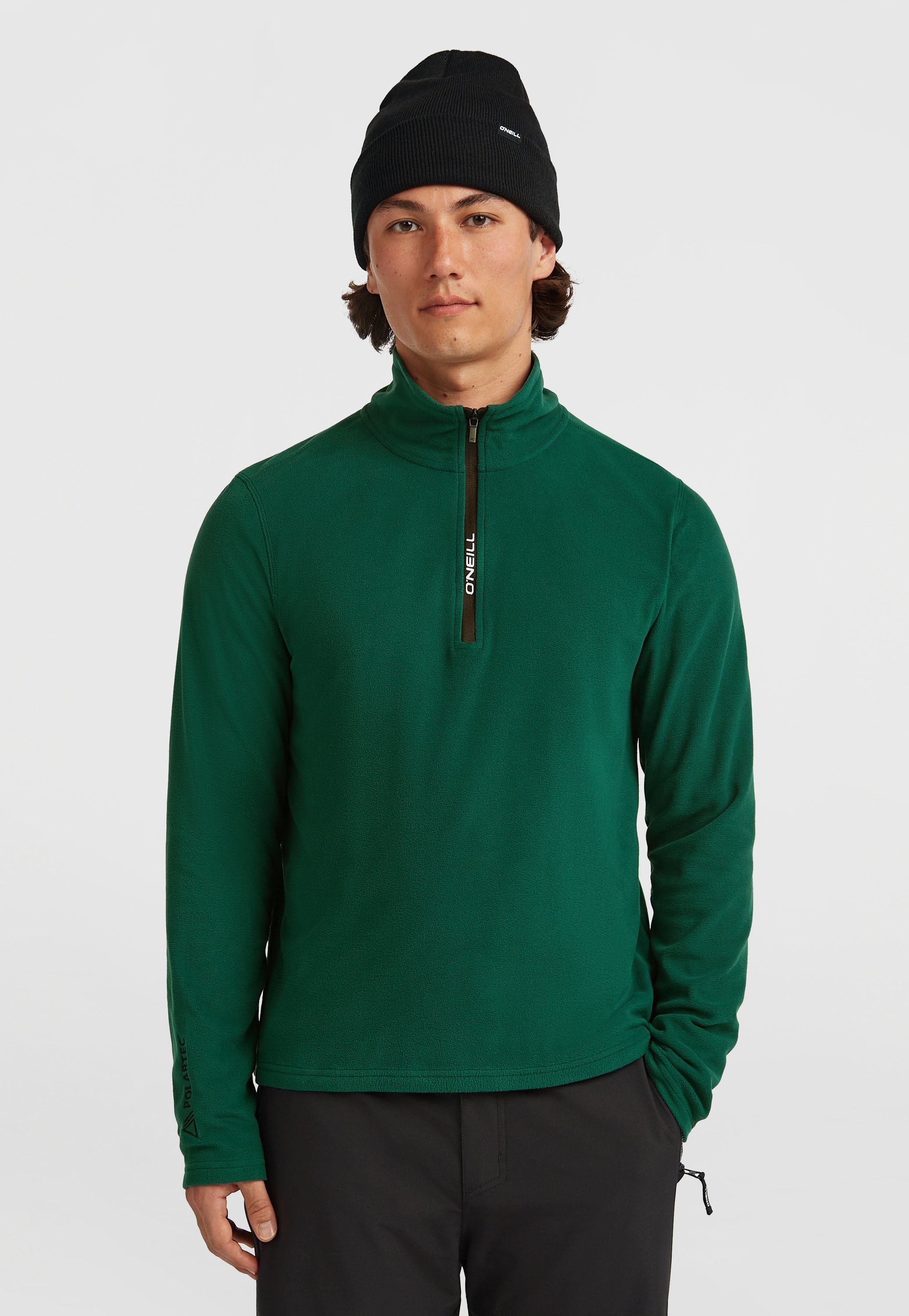 ADRO Felpa Con Cappuccio Uomo In Pile Verde Oliva - 100% Cotone Puro, Vestibilità Dritta, Prodotta In India