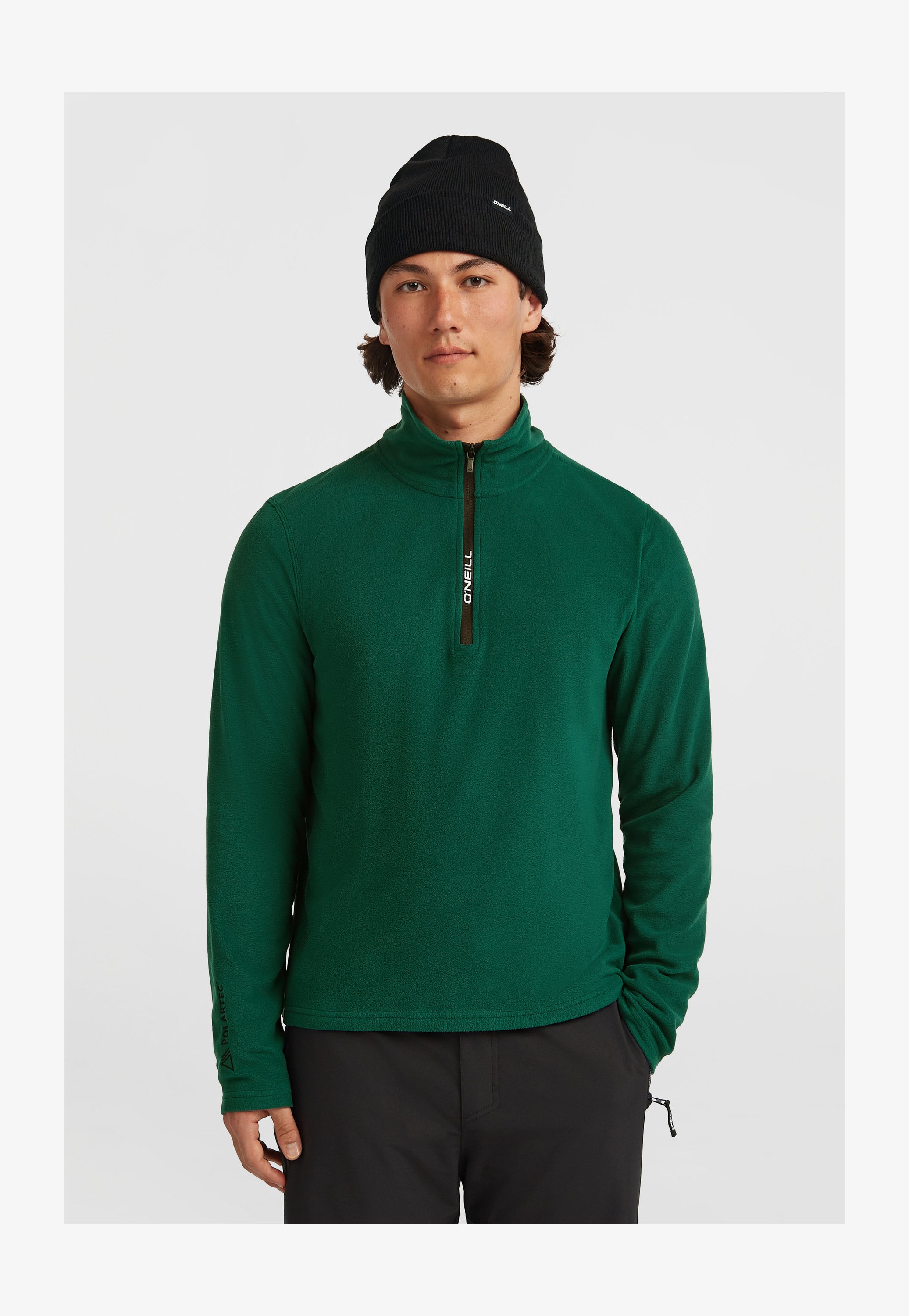 ADRO Felpa Con Cappuccio Uomo In Pile Verde Oliva - 100% Cotone Puro, Vestibilità Dritta, Prodotta In India