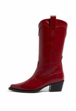DOLLY BLACK - Cowboy- / bikerstøvler - red - calf