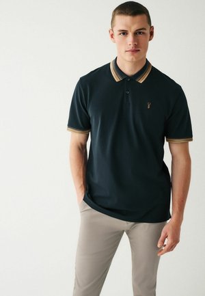 TIPPED REGULAR FIT  - Polo - navy blue tan brown