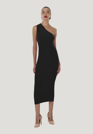 SLASH - Abito in maglia - black