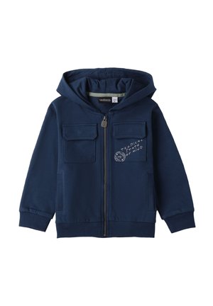 Felpa con zip - navy