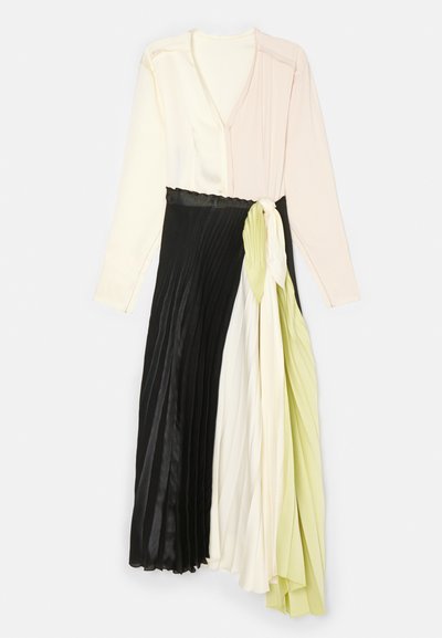 Victoria Beckham LONG SLEEVE PLEATED DRESS - Galajurk - multi