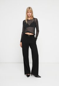 Blouse Harlow Longue à Sequins - Noire - Taille S - Manches Longues - Tunique