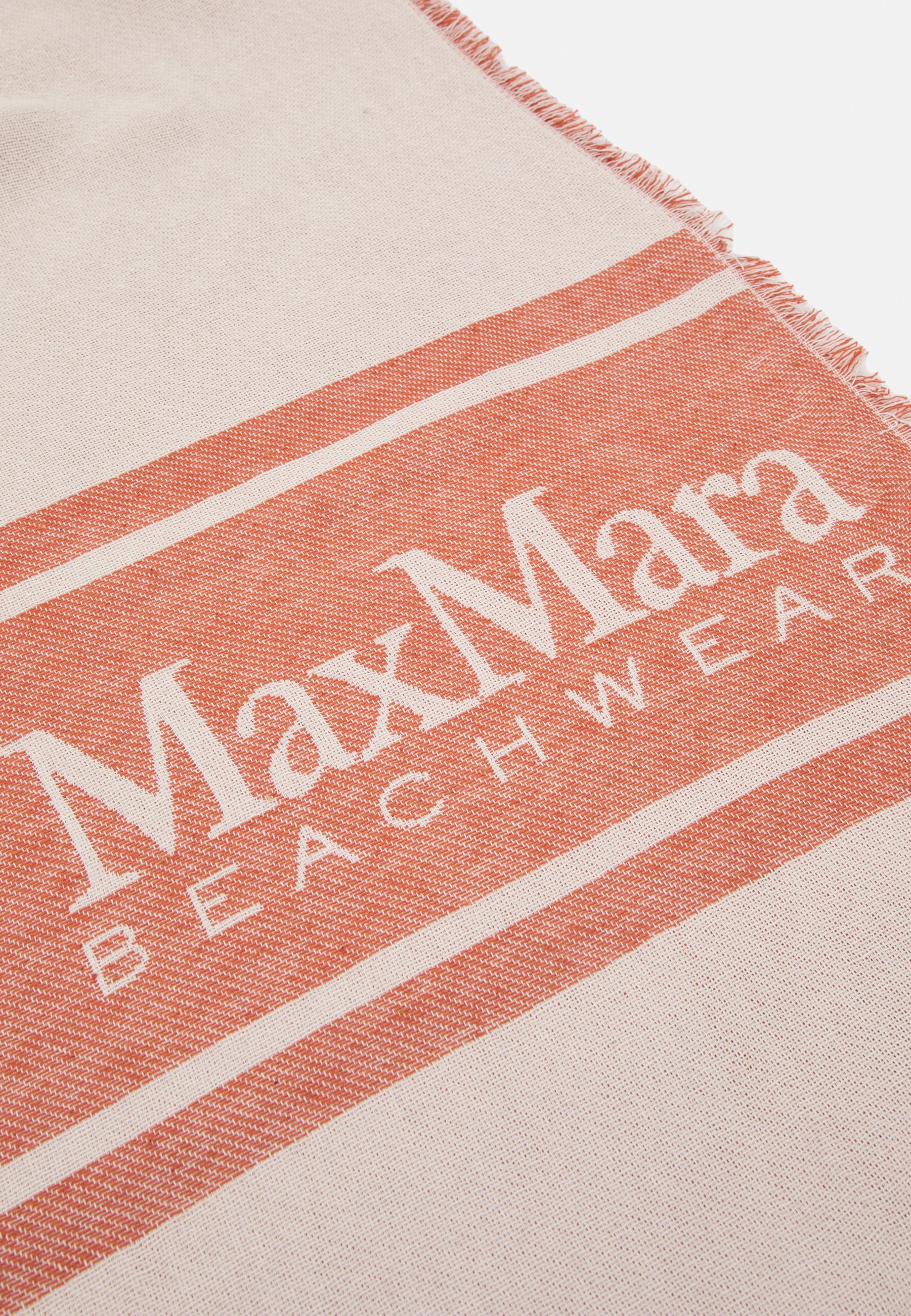 【Max Mara Leisure】SALMONE◆コットン◆ロゴ◆ビーチタオル Max Mara Leisure SALMONE - Beach towel - light beige/copper