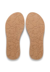 Ταμπά πέλματα με ανάγλυφο λουλουδένιο μοτίβο, που φέρουν την επωνυμία "ROXY", σχεδιασμένα για άνεση και υποστήριξη. Ομαλή υφή, εργονομικό σχήμα.