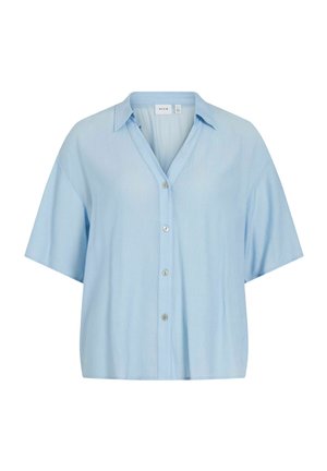VILA, SHORT SLEEVED SHIRT VIBETTE - Chemisier - nantucket breeze