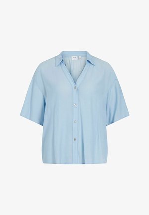 VILA, SHORT SLEEVED SHIRT VIBETTE - Chemisier - nantucket breeze
