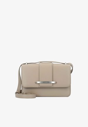 Calvin Klein, BAR UMHÄNGETASCHE 24 CM - Umhängetasche - silver mink