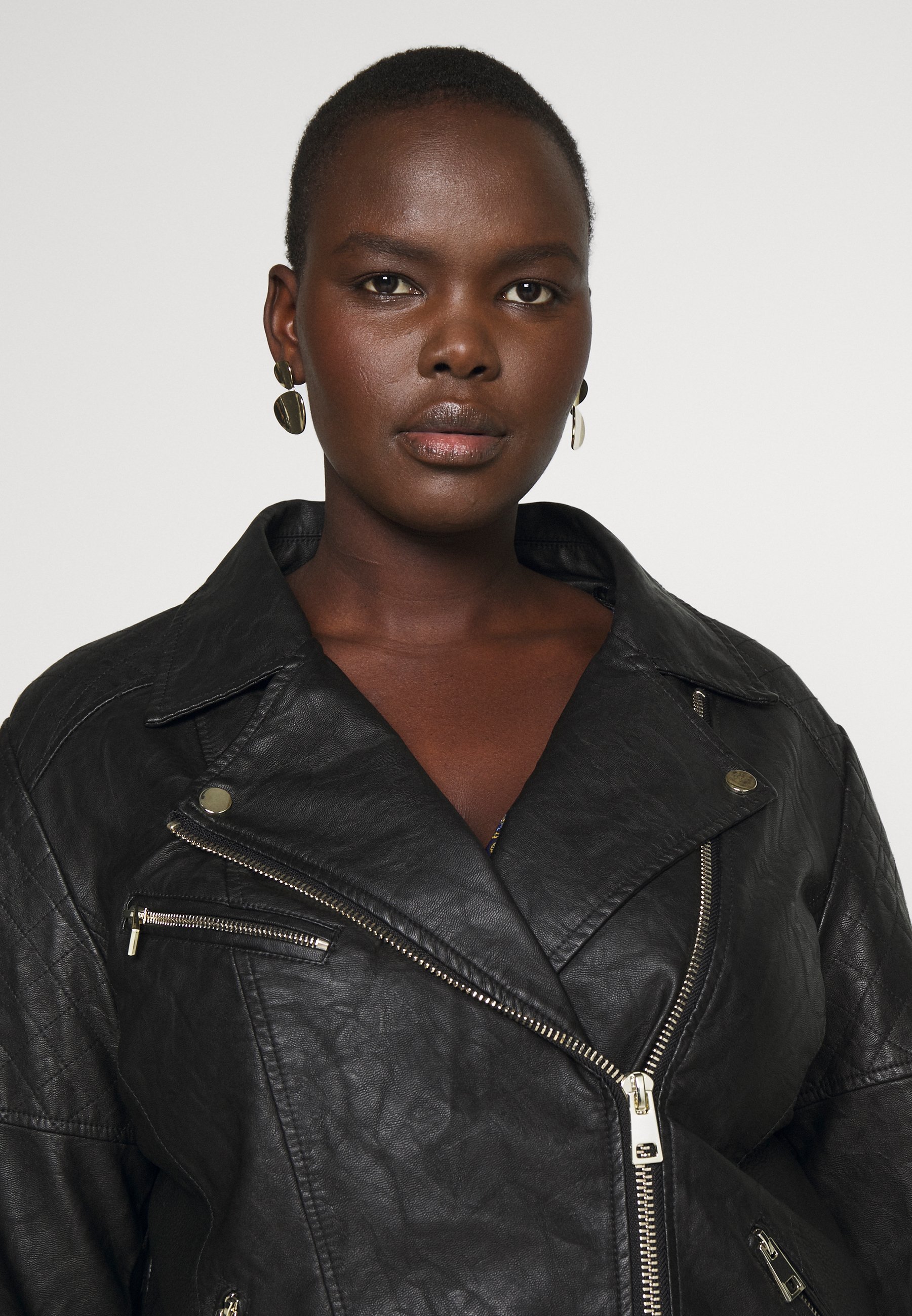 river island plus leather jacket