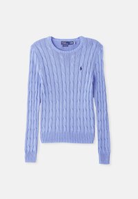 CABLE-KNIT COTTON CREWNECK JUMPER - Pullover - new litchfield blue