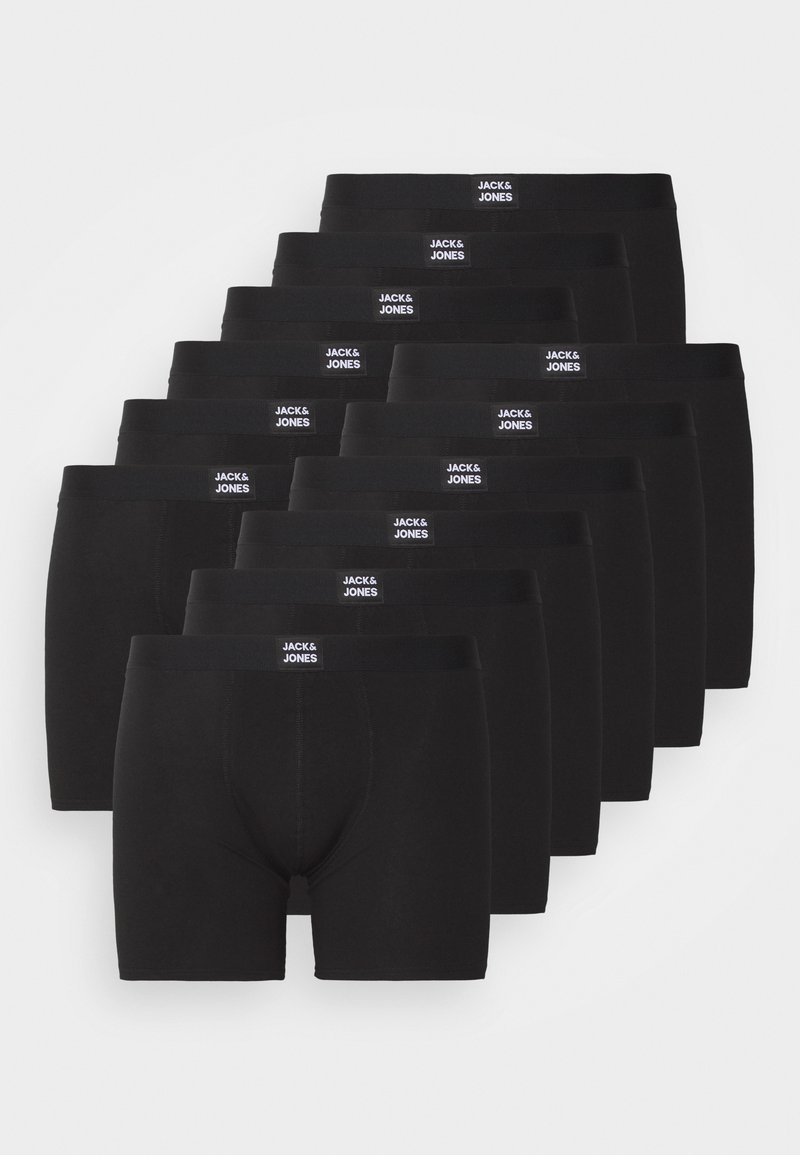 Sorte boxer briefs i sort fra Jack & Jones, med en mærket taljehæk, strækbart stof og en tætsiddende pasform. Pakke med ti varer.