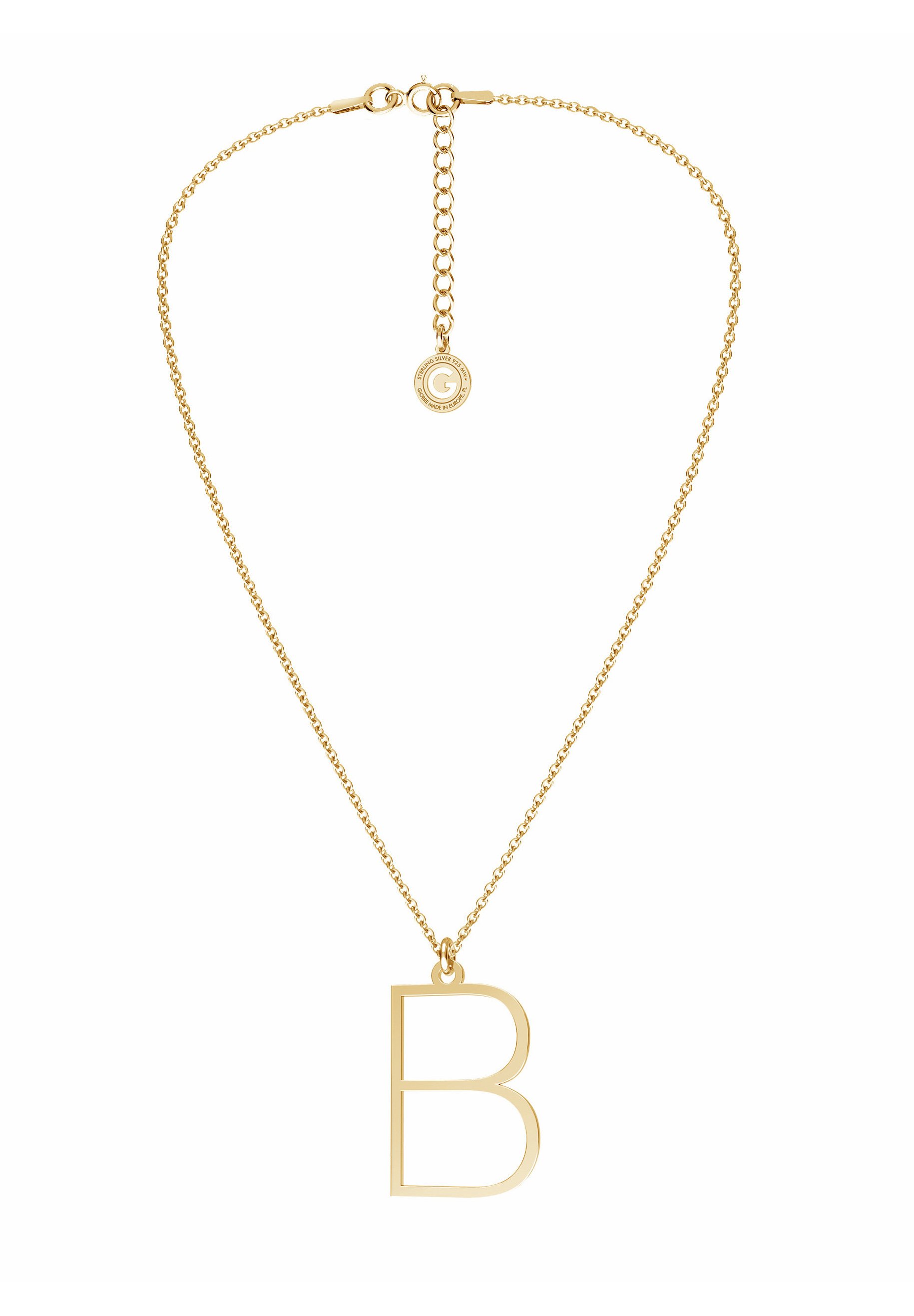 Name Initial Necklace 14K Yellow Gold 18"Kay atelieryuwa.ciao.jp