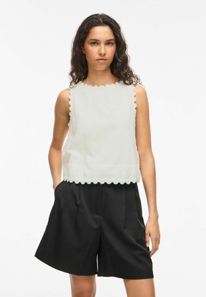 VILA TOP VIMINDY RUNDHALS - Blouse - snow white
