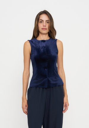 Anna Field by Zalando, VELVET WAISTCOAT - Елек - dark blue
