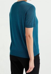 WE Fashion Jednoduché tričko - dark blue