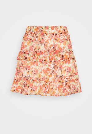 ONLY, ONLLUCIE LAYERED SHORT SKIRT - Minijupe - cherry tomato/claire