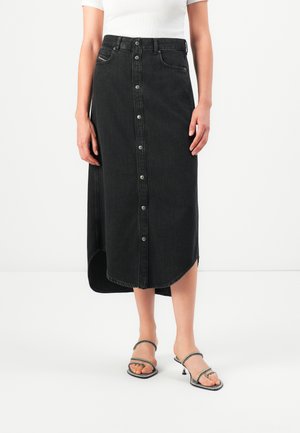 DEARD LONG - A-line skjørt - black denim