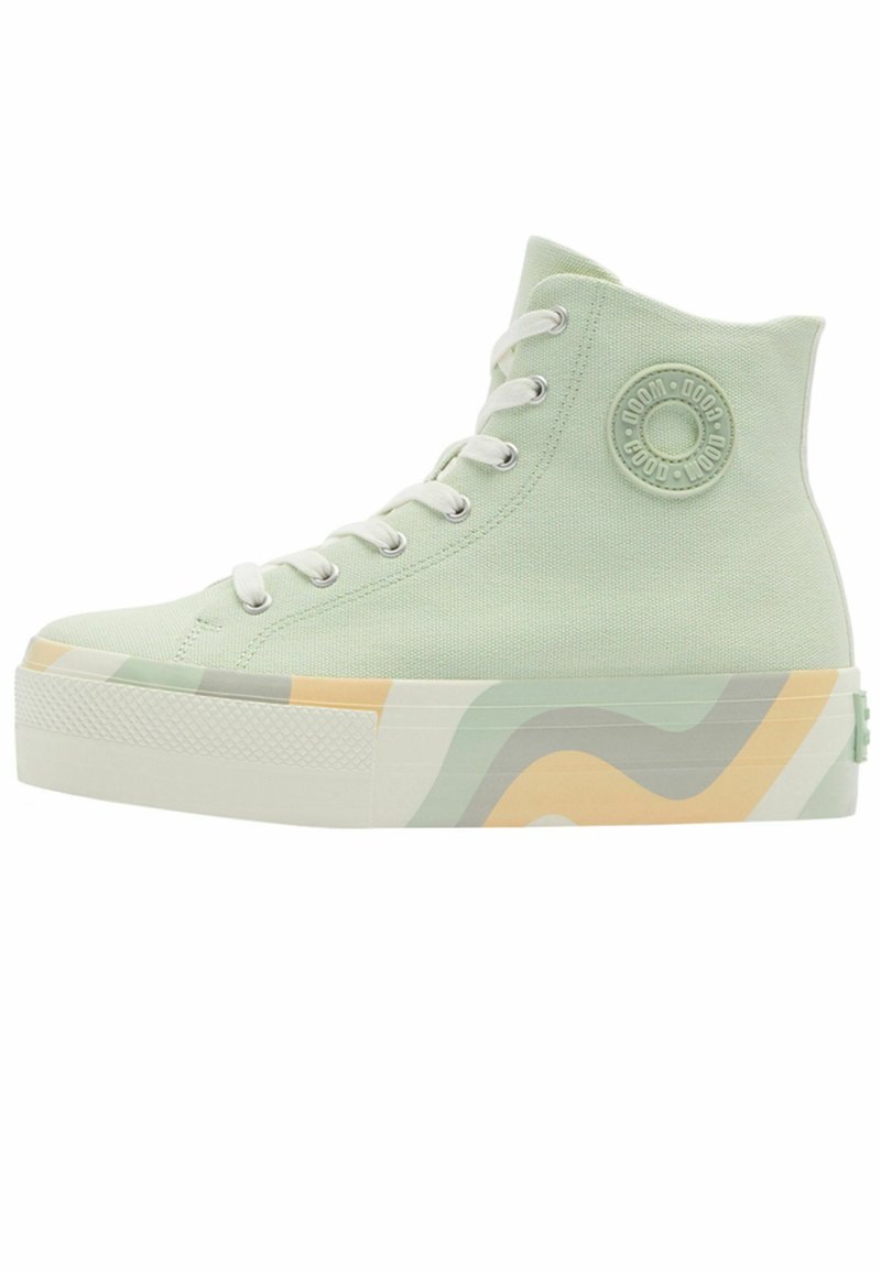 Damen Sneaker low | Bershka Sneaker high green/grün - PO82919 Damen Sneaker low | Bershka Sneaker high green/grün - PO82919