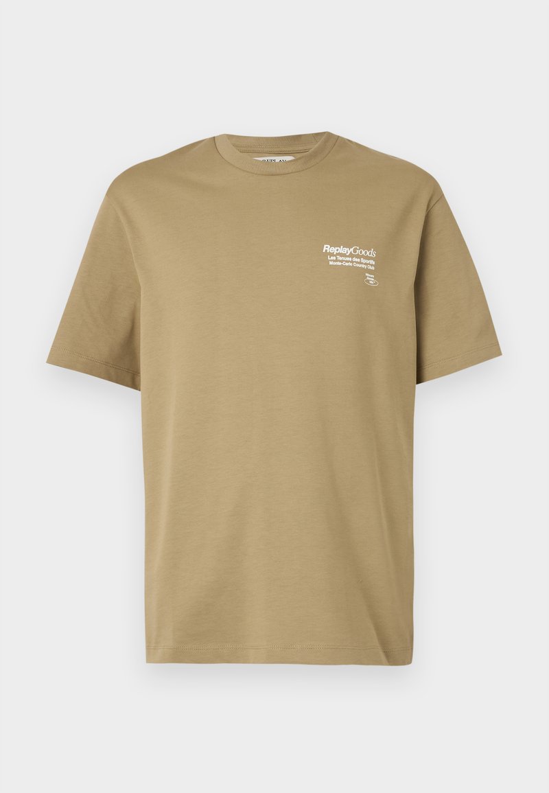 Replay T-shirt print kaki