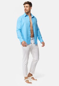 INDICODE JEANS LANGARM INSVILLE - Overhemd - alaska blue