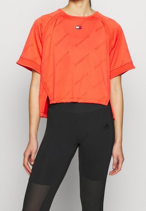 T-shirt med print - orange