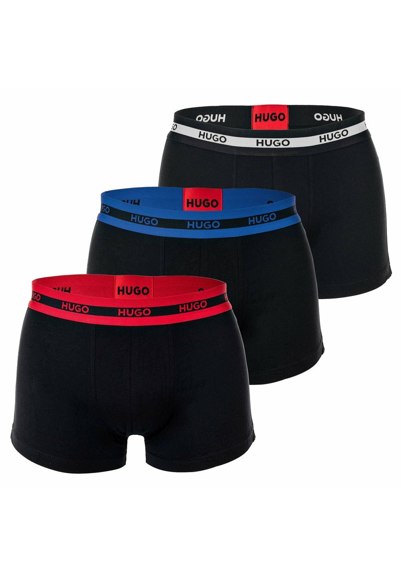 HUGO TRUNK 3 PACK - Boxer Briefs - schwarz rot blau