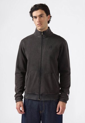 FULL ICONS WASH - Sweater met rits - black
