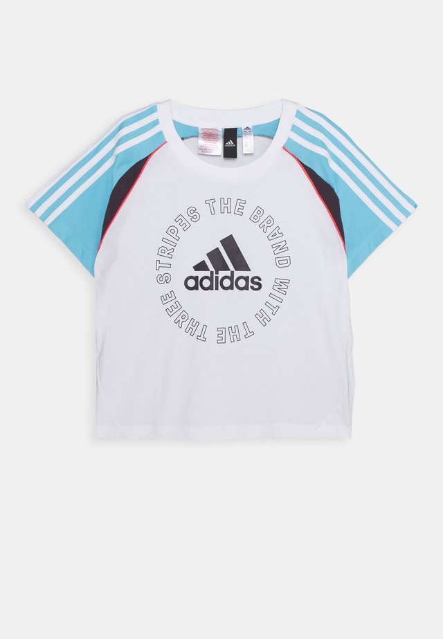 SPORTSWEAR SHORT SLEEVE UNISEX - T-Shirt print - white/blue