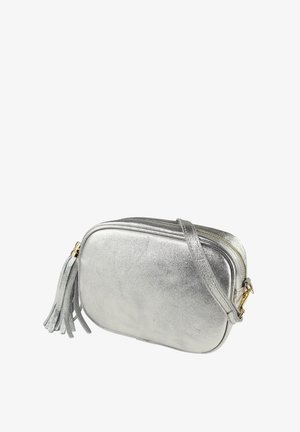 DrachenLeder, Cross body bag - silberfarben metallic