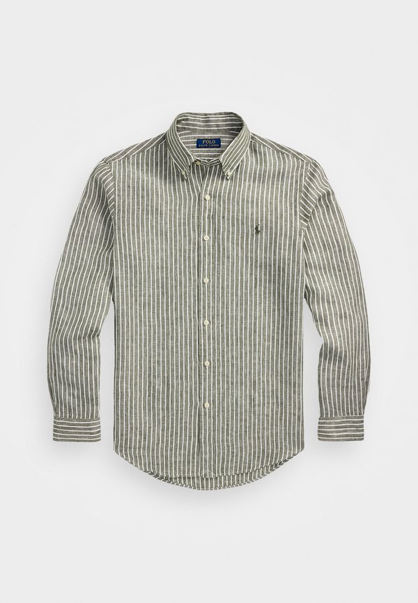 CUSTOM FIT STRIPED LINEN SHIRT - Shirt3