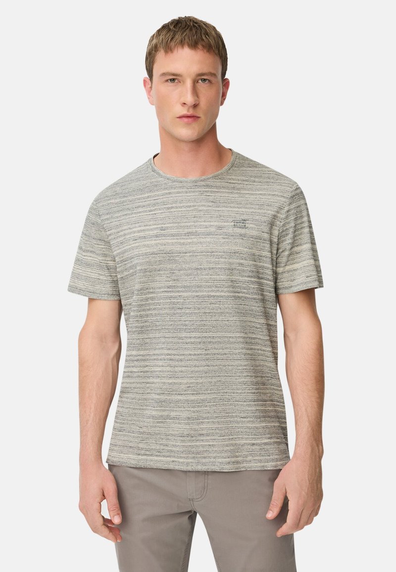 camel active MIT COOLING PERFORMANCE - T-shirts basic - oatmeal
