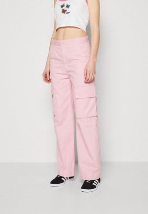 Monki Παντελόνι cargo - light pink