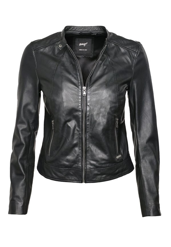 MIT STEHKRAGEN  - Lederjacke