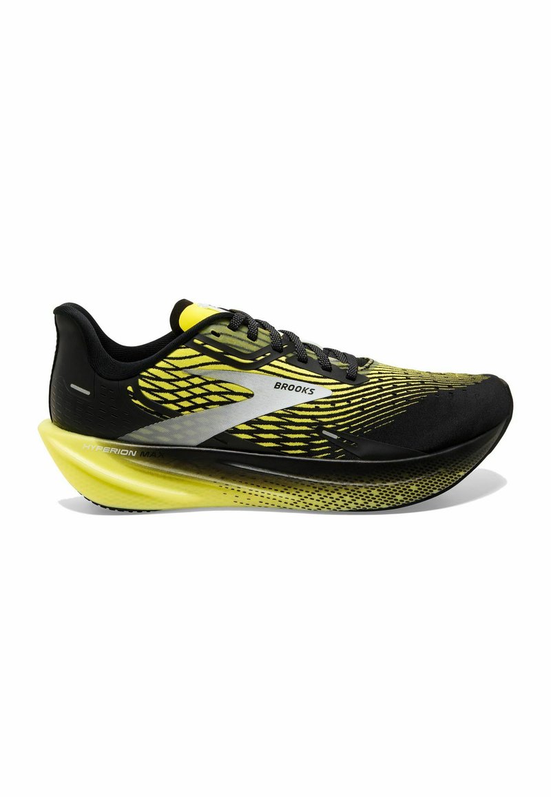 Brooks HYPERION MAX Neutral running shoes black blazing yellow