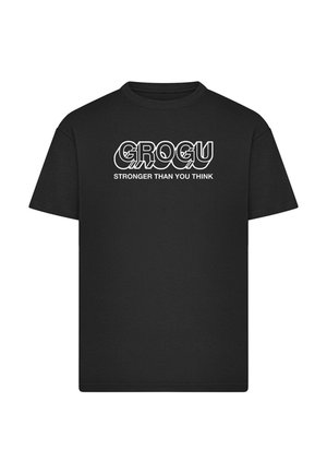 Merchcode, STAR WARS MANDALORIAN STRONGER THAT YOU THINK LOOSE TEE - T-shirts print - black
