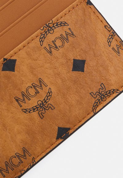 MCM VISETOS ORIGINAL CARD CASE MINI - Portofel - cognac